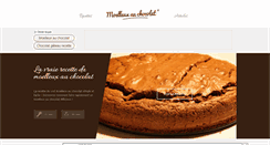 Desktop Screenshot of moelleux-au-chocolat.fr